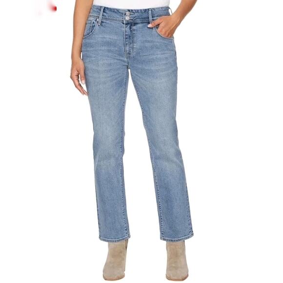 Hudson Women's Straight Leg Jeans Flap Pocket Size 8 Stretch - Picture 2 of 10